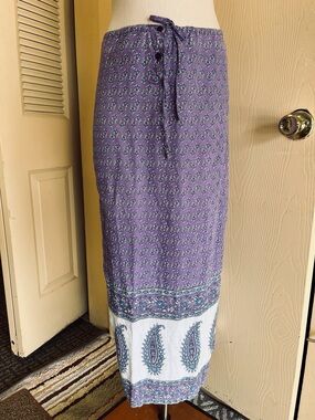 Vintage India cotton hippie boho skirt